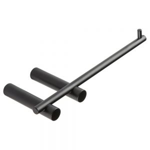 Moods Matt Black Wall Mounted Toilet Roll Holder