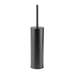 Moods Matt Black Wall Mounted Toilet Brush Set