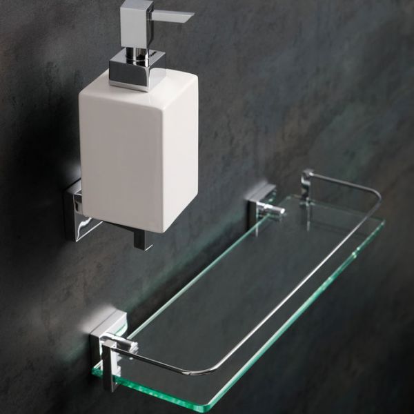 Moods 400 Glass Shelf with Chrome Brackets #2