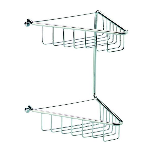 Moods Double Corner Shower Basket