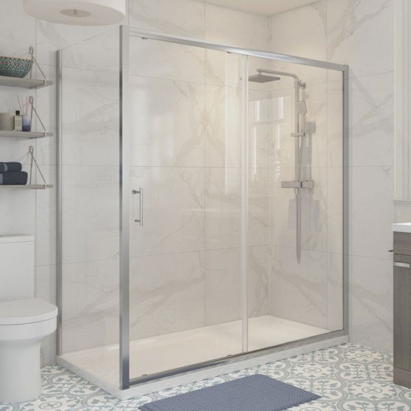Moods Reflex Tide 1700 Framed Sliding Shower Door #2