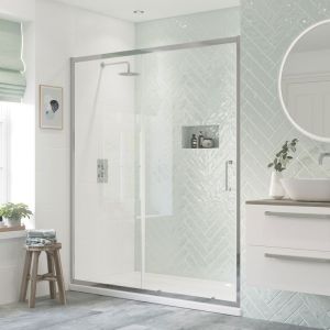 Moods Reflex Ripple 1100 Framed Sliding Shower Door