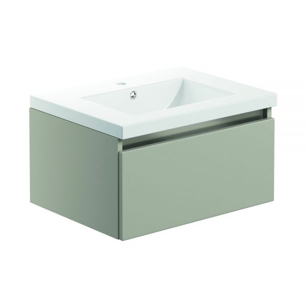 Moods Chelston 600 Latte Wall Hung Vanity Unit and Basin