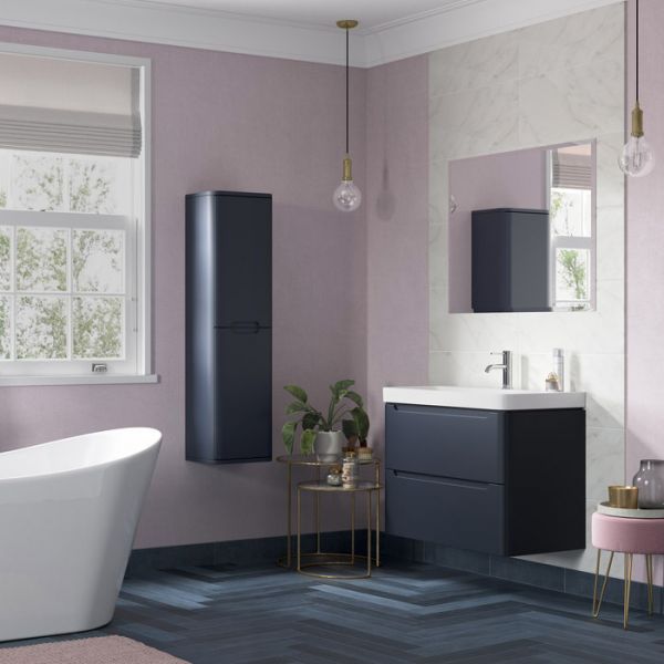 Moods Lapford 500 Matt Grey Floor Standing Cloakroom Vanity Unit and Ceramic Basin #4