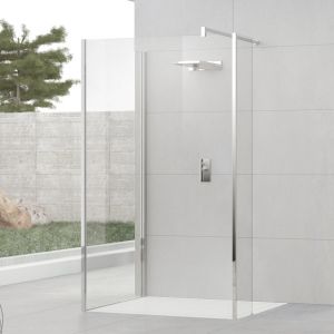 Novellini Kuadra H9 1000 Wide Wetroom Glass To Glass Shower Enclosure