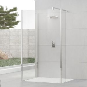 Novellini Kuadra H9 900 Wide Wetroom Glass To Glass Shower Enclosure