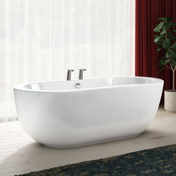Charlotte Edwards Olympia Gloss White 1690 Freestanding Bath #3