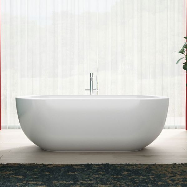 Charlotte Edwards Olympia Gloss White 1800 Freestanding Bath