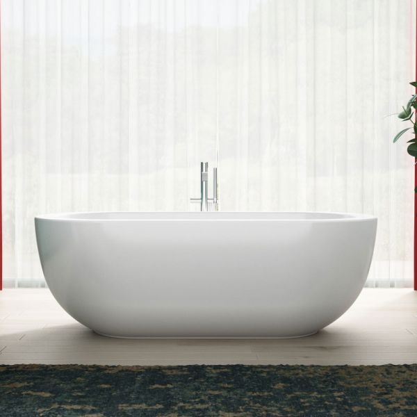 Charlotte Edwards Olympia Gloss White 1690 Freestanding Bath