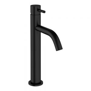 Crosswater MPRO Matt Black Tall Basin Mixer Tap