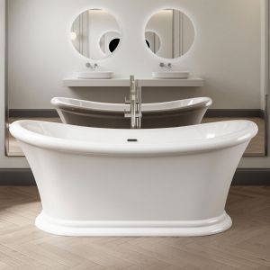 Charlotte Edwards Purley Gloss White 1700 Freestanding Bath