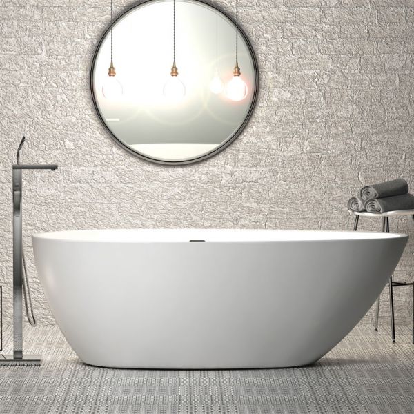 Charlotte Edwards Ruby Gloss White 1690 Freestanding Bath #2