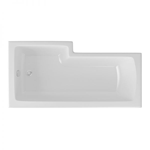 Eastbrook Beauforte Reinforced Shannon L Shaped 1700 x 850 Right Hand Shower Bath