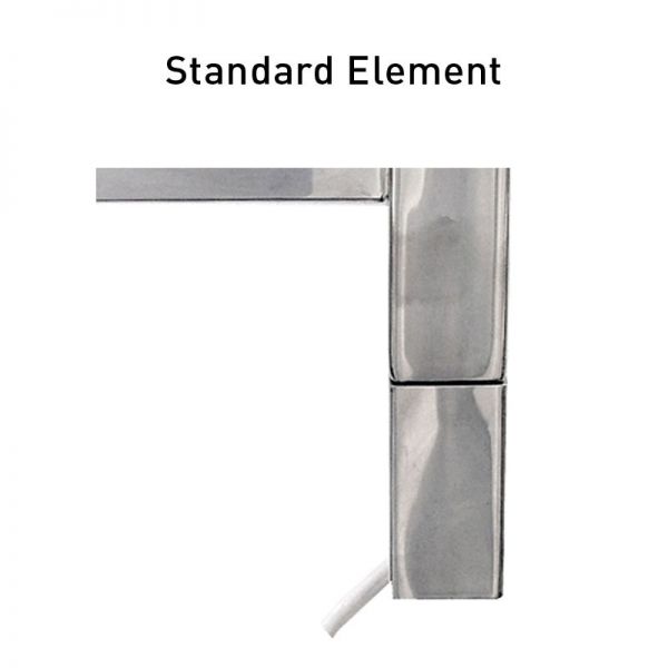 JIS Sussex Brunswick Square 1250mm x 350mm ELECTRIC Designer Stainless Steel Towel Rail #2
