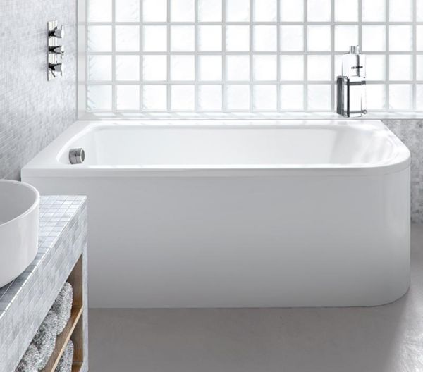 Britton Cleargreen Viride 1700 x 750 Right Hand Offset Shower Bath R39 #4