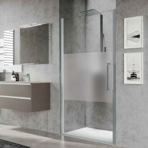 Novellini Young Plus 1B Hinged 900 Chrome Shower Door