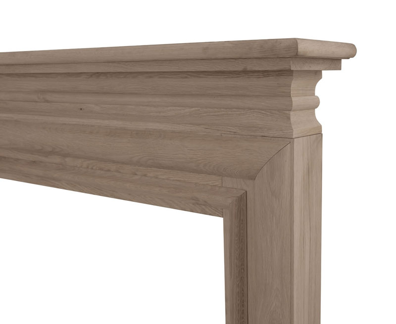 Carron Wessex Unwaxed Solid Oak Wide Opening Fireplace Surround