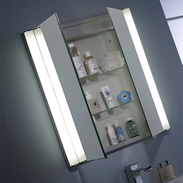 Roper Rhodes Vertex 700 Double Glass, Roper Rhodes Illusion Single Mirror Glass Door Cabinet