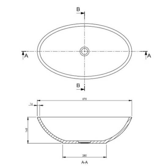 BC Designs Gio&#47;Tasse Counter Top Basin BAB110 #2