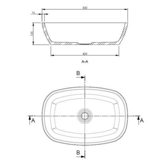 BC Designs Vive Counter Top Basin BAB164 #2