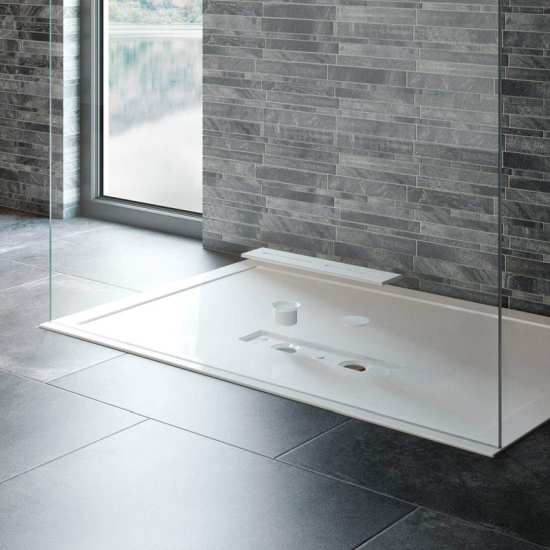 Kudos Connect2 White 1600 x 800 Rectangular Shower Tray #3