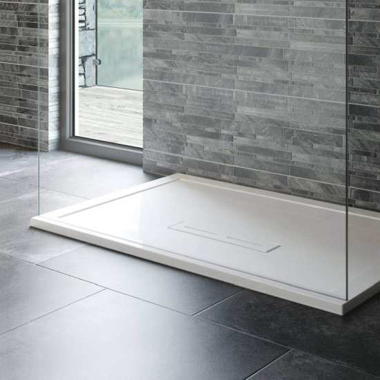 Kudos Connect2 White 1600 x 800 Rectangular Shower Tray #2