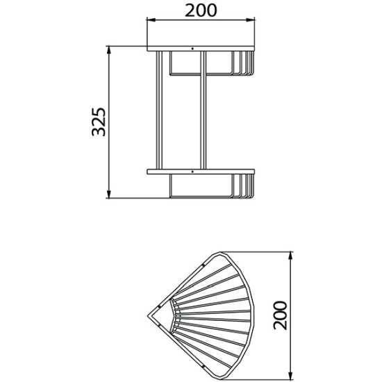 Bristan Wire Basket COMP BASK06 C #2