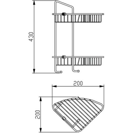 Bristan Wire Basket COMP BASK07 C #2