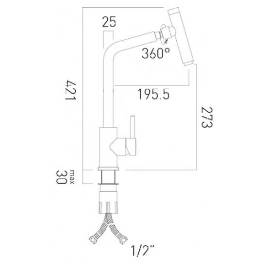 Vado Accent Sink Mixer Tap #2