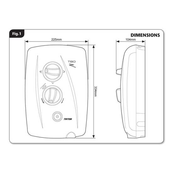 Triton T80ZFF 8.5kW Electric Shower DICE0064 #2