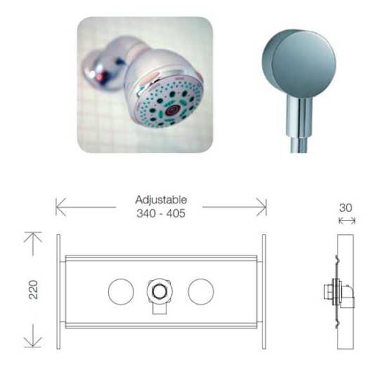 Easi Plan Single Outlet Fitting Plate #2
