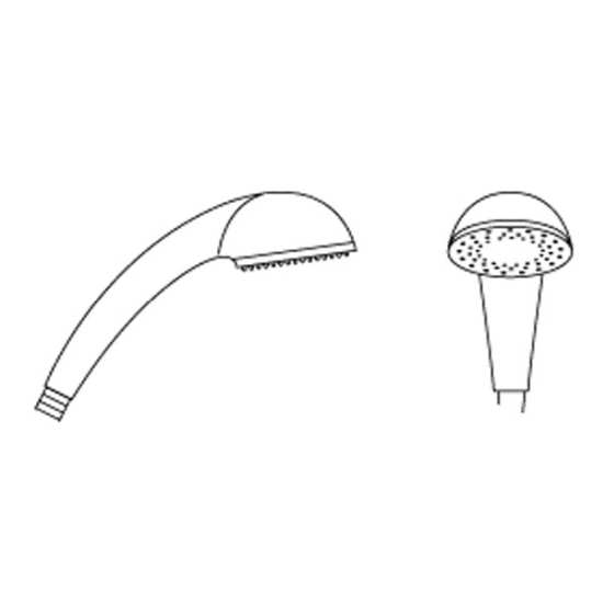 Bristan Single Function Rub Clean Shower Handset 100 Chrome Plated HAND100 C #2