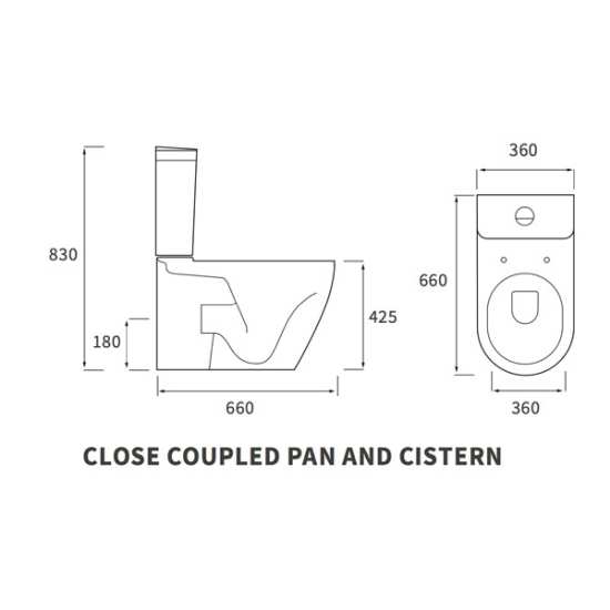 Moods Andolo Closed Back Close Coupled Toilet #2