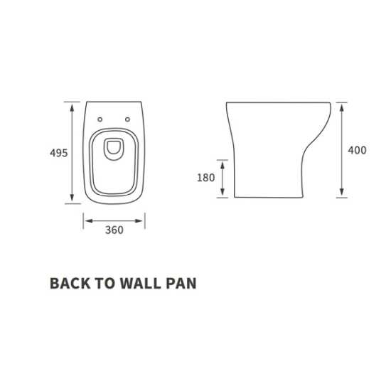 Moods Gya Back To Wall Toilet with Slimline Seat #2