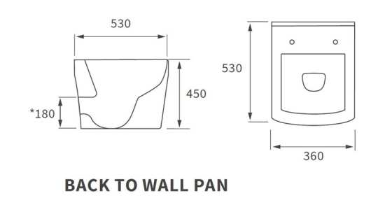 Moods Linden Rimless Comfort Height Back To Wall Toilet #2