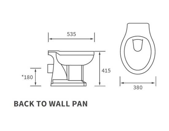 Moods Classico Back To Wall Toilet #3