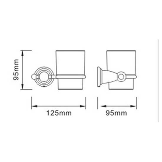 Bristan 1901 Tumbler and Holder N2 HOLD C #2