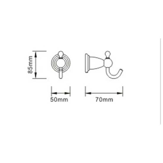 Bristan 1901 Robe Hook N2 HOOK C #2