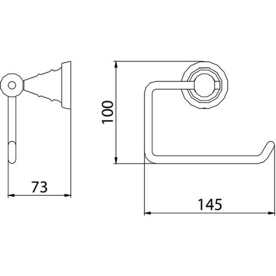 Bristan 1901 Toilet Roll Holder N2 ROLL C #2