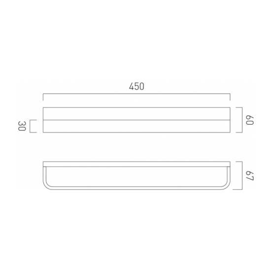 Vado Omika 450mm Towel Rail #2