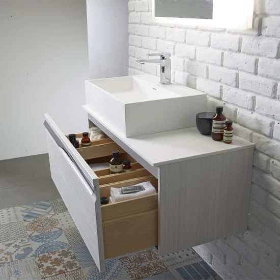 Roper Rhodes Pursuit 600 White Gloss Vanity Unit and Worktop PUR600W SSW6042 #5