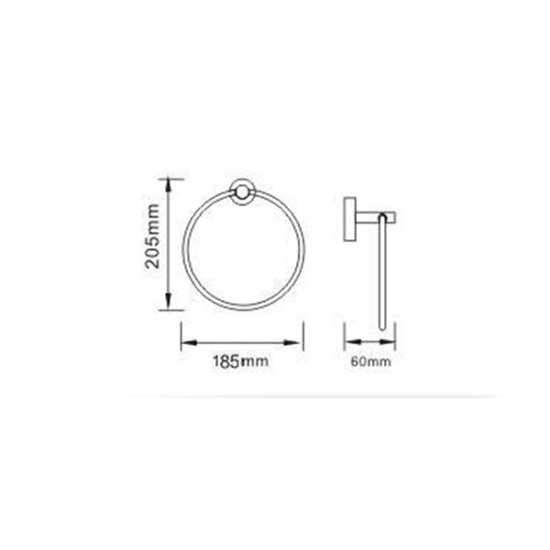 Bristan Round Towel Ring RD RING C #2