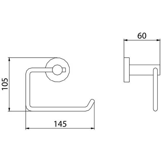 Bristan Round Toilet Roll Holder RD ROLL C #2