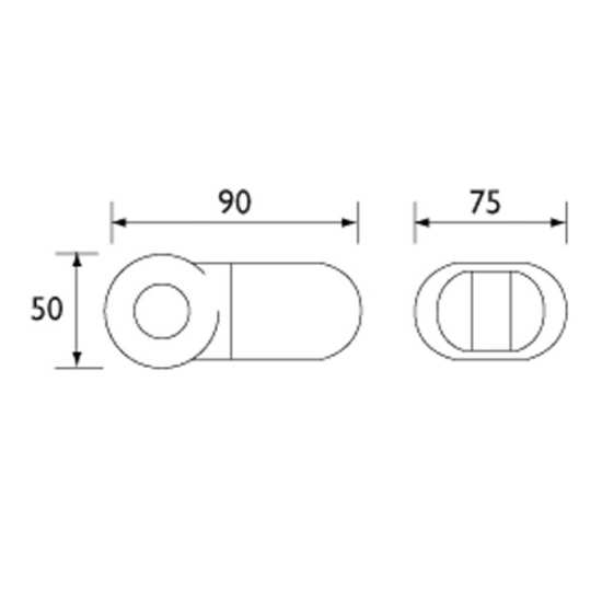 Bristan Slider Bracket 100 Chrome Plated SLID100 C #2