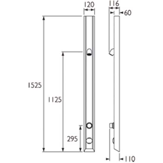 Bristan Gummers Fixed Temperature Timed Flow Shower Panel and VR Head TFP3003 #2