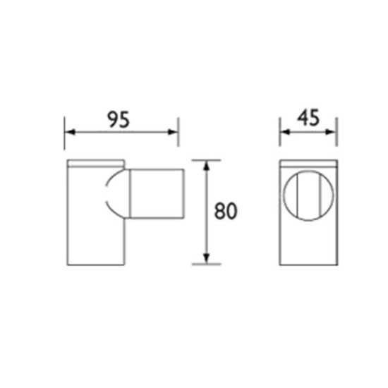 Bristan Wall Bracket 101 Chrome Plated WB101 C #2