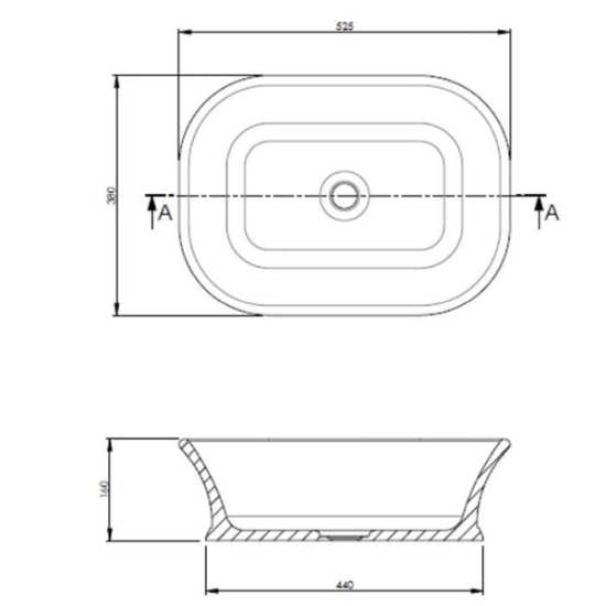 BC Designs Magnus Counter Top Basin BAB135 #2