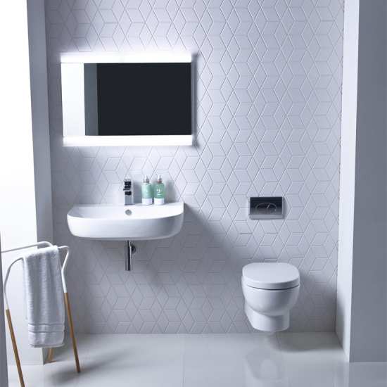 Roper Rhodes Zest Wall Hung WC with Soft Close Seat and Cover ZWHPAN50 ZSCTS50 #2