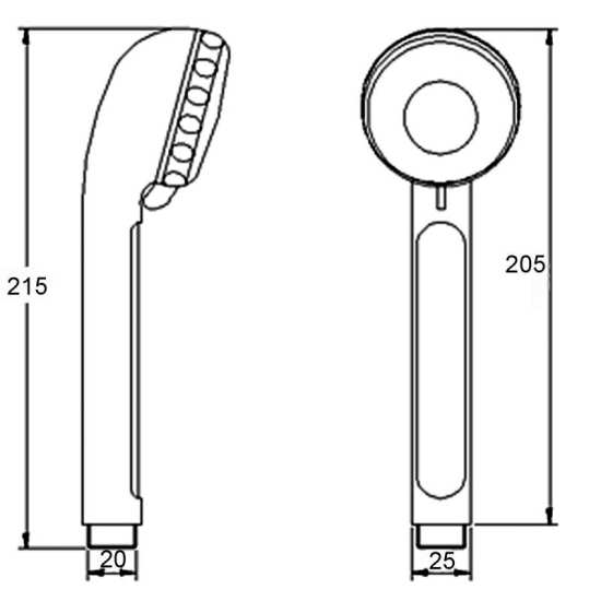 Nuie Three Function Handset A371 #2