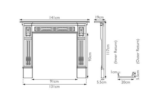 Carron Albert Black Cast Iron Fireplace Surround RX121 #2